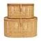 Hello Honey® Modern Decorative Oval Woven Rattan Storage Box Set